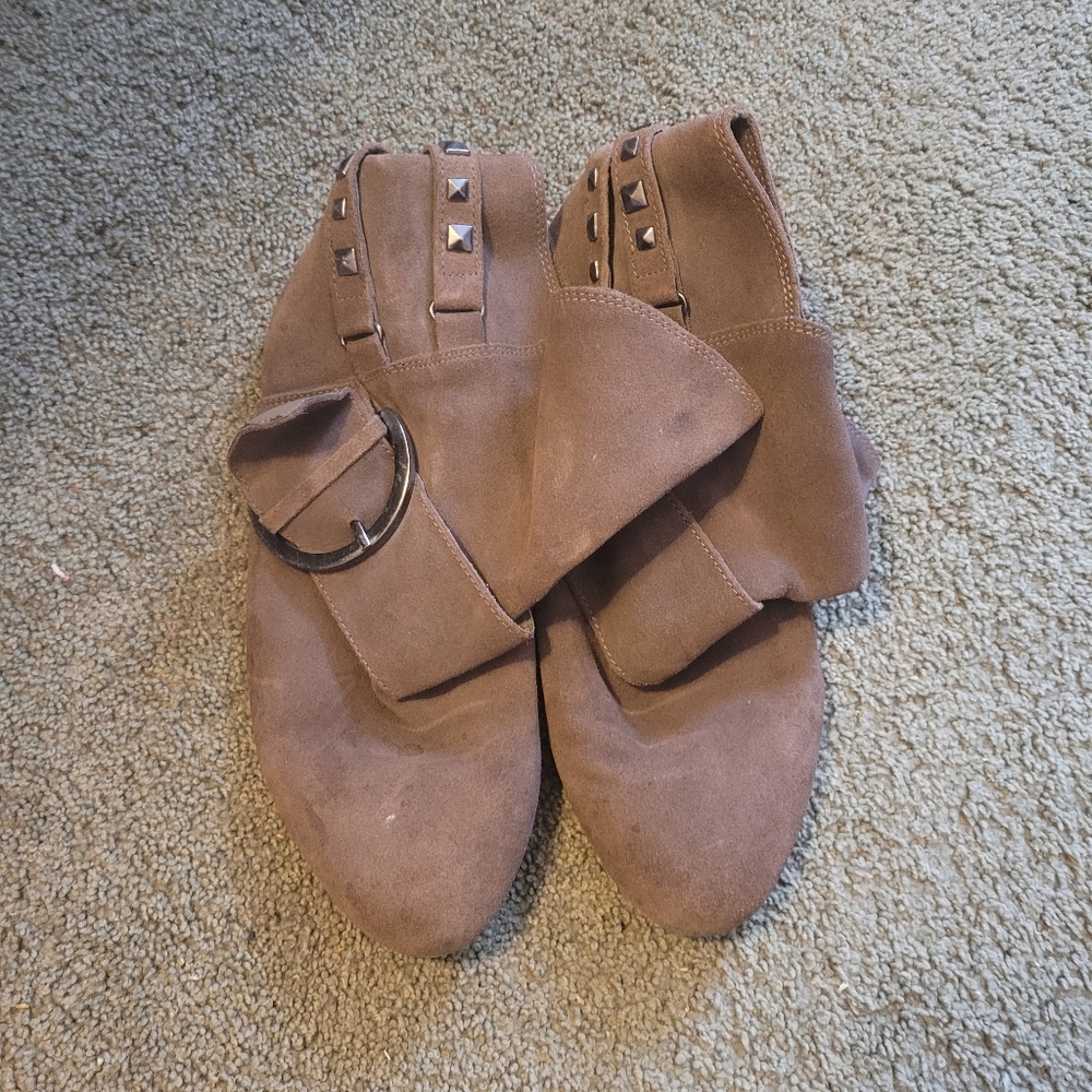Brown Suede Ankle Boots